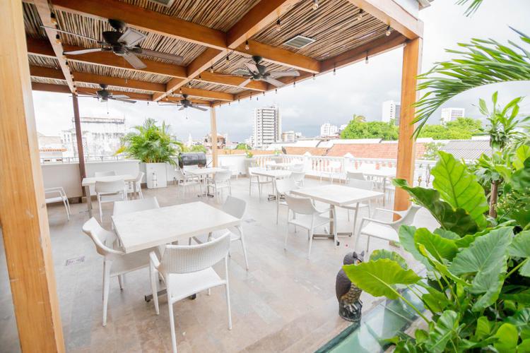 Terrace  Arsenal Hotel Cartagena