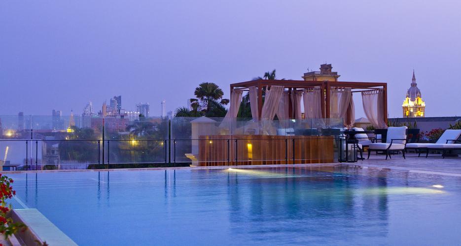 Swimming pool in bastión luxury hotel Bastion Luxury Hotel Cartagena