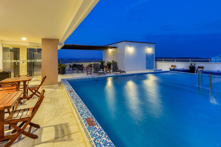 Pool terrace GHL Barranquilla Hotel 