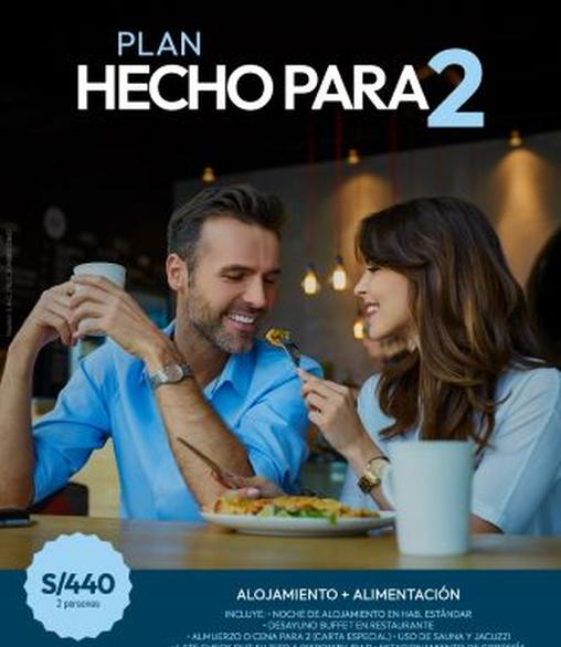 PLAN HECHO PARA 2 (Alojamiento + Alimentación) GHL Hotels