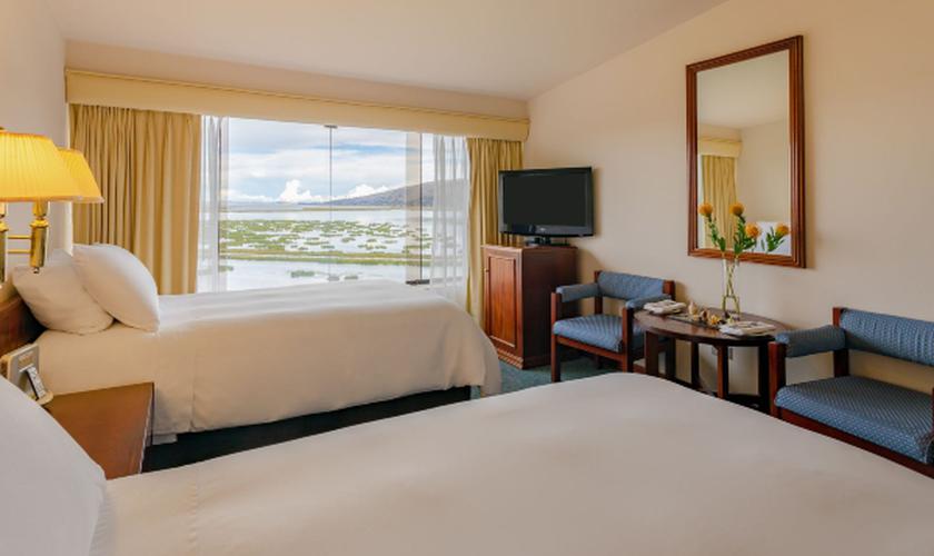 Premium room with sunset lake view -  twin beds  GHL Lago Titicaca Puno